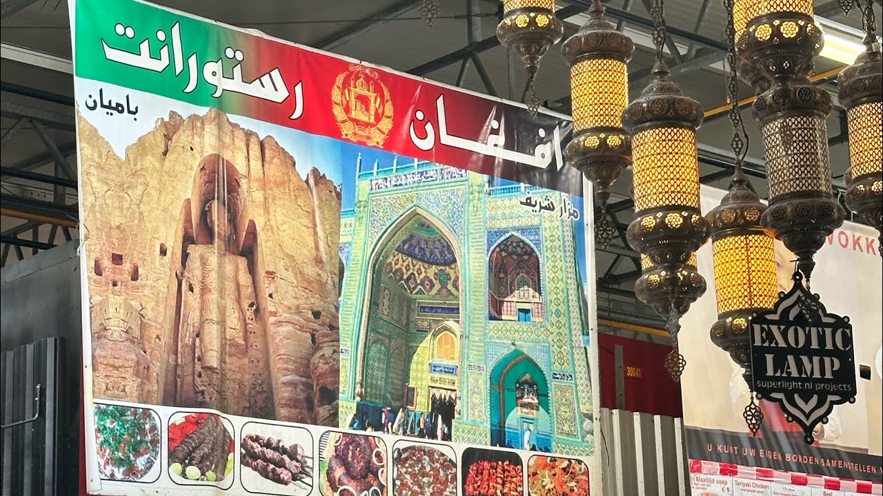 Beverwijk Bazaar halle 30 food court and Afghan Mama restaurant- بازار بیفیربیک هالند