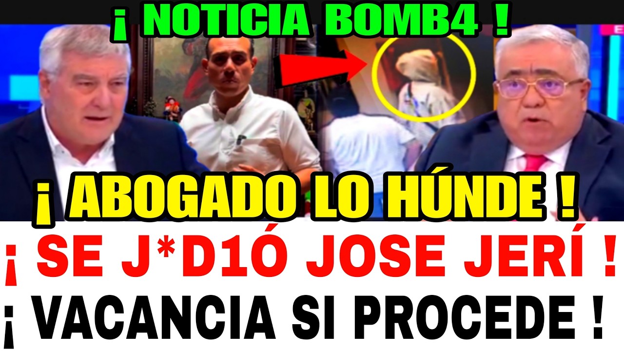 ÚLTIMO MINUTO SE ACABÓ SE J*D1Ó JOSE JERI SE VIENE SU VACANCIA ABOGADO CONSTITUCIONALISTA LO AFIRMA