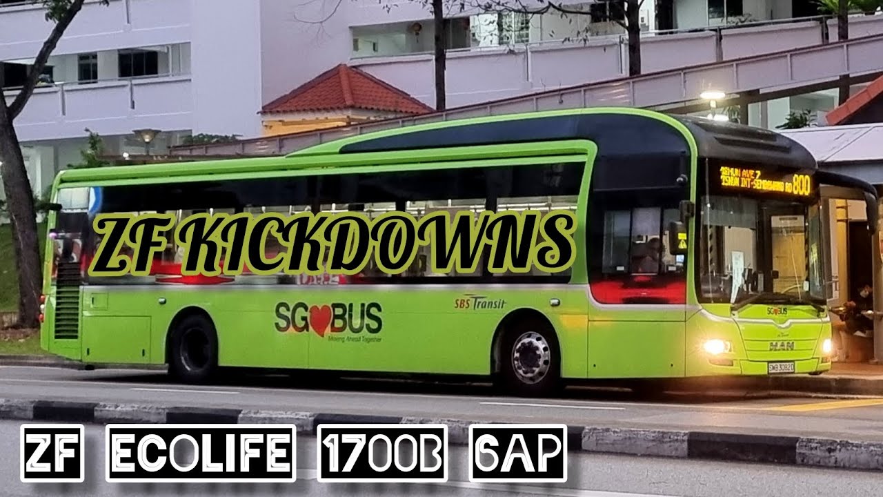[SBST] (ZF Kickdowns) MAN A22 NL323F - Service 807 | ZF Ecolife 2000B 6AP | OLD VIDEO |