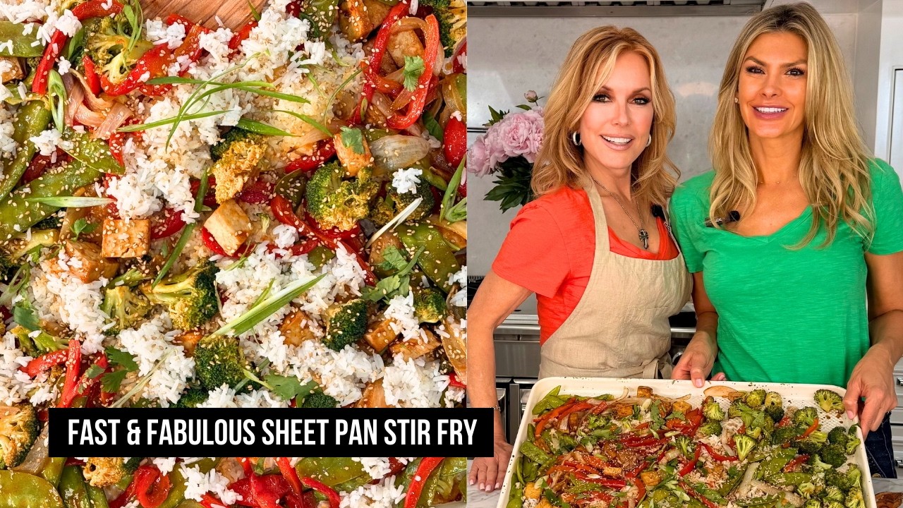 Tracey Bregman & Christine Avanti-Fischer Make Fast & Fabulous Sheet Pan Stir-Fry