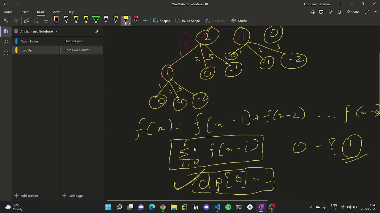 Dice Combination | Dynamic Programming | CSES
