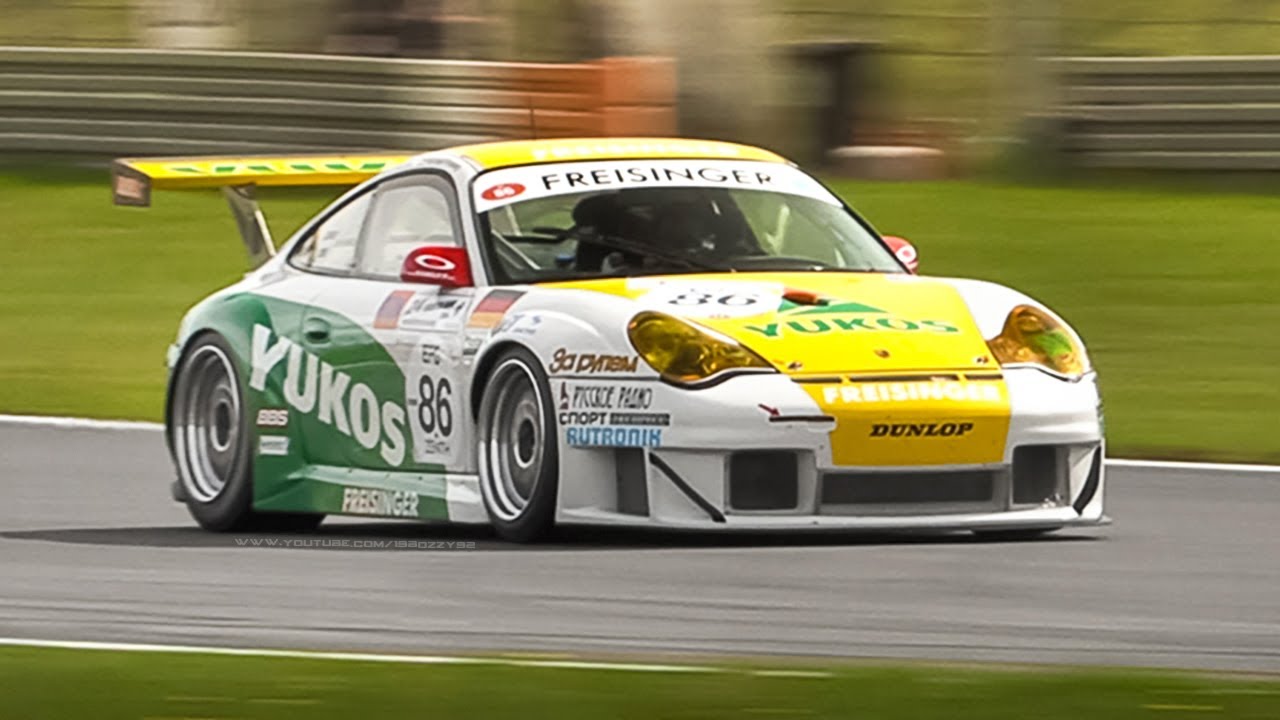 3 x Porsche 996 GT3 RSR: 3.6L N/A Flat-6 Sound, Accelerations, Downshifts & Fly Bys!