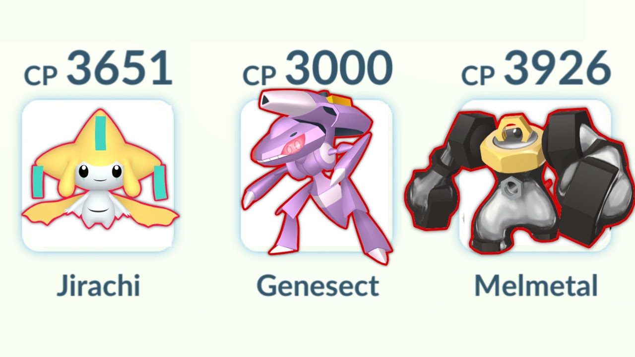 Only using Steel Type Mythicals in Pokemon GO.