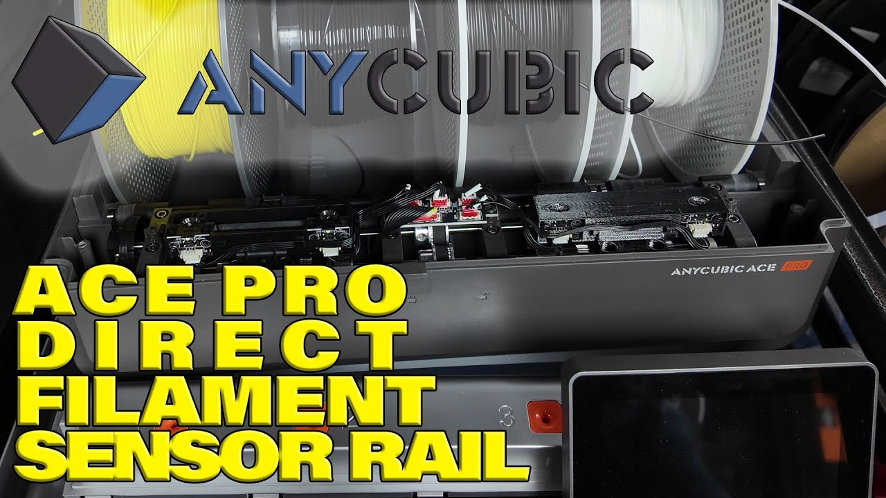 How to Fix Filament Detection Issues on the Anycubic Ace Pro | Direct Filament Sensor Rail Install