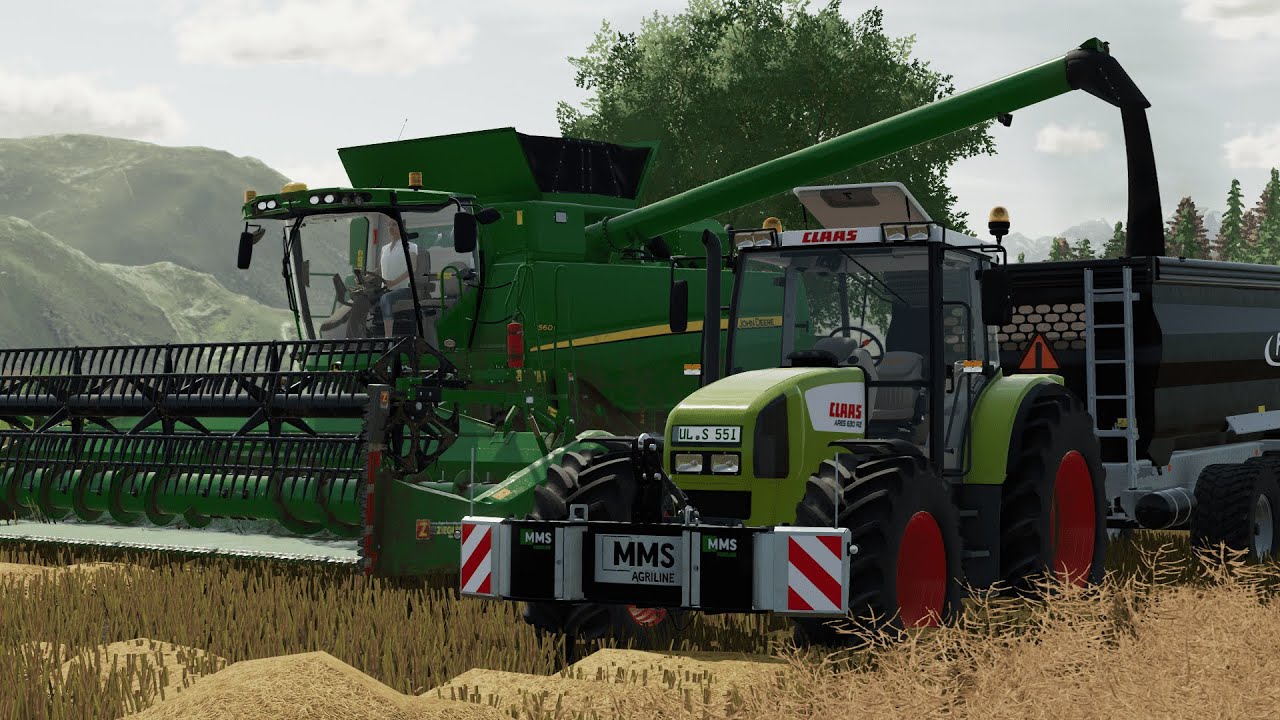 #ls22 Timelapse vom Dreschen   auf der Glagenberg 👍🚜💥#2