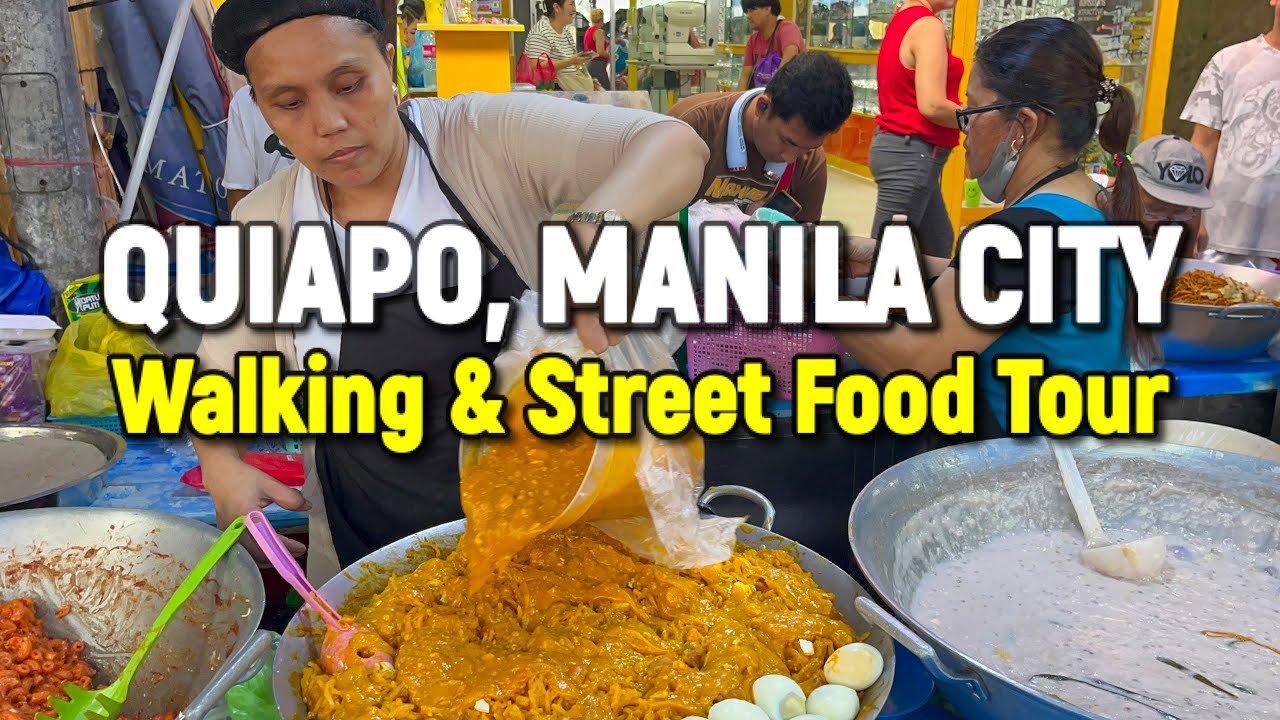 MANILA CITY Walking & Street Food Tour - QUIAPO MARKET | Manila, Philippines