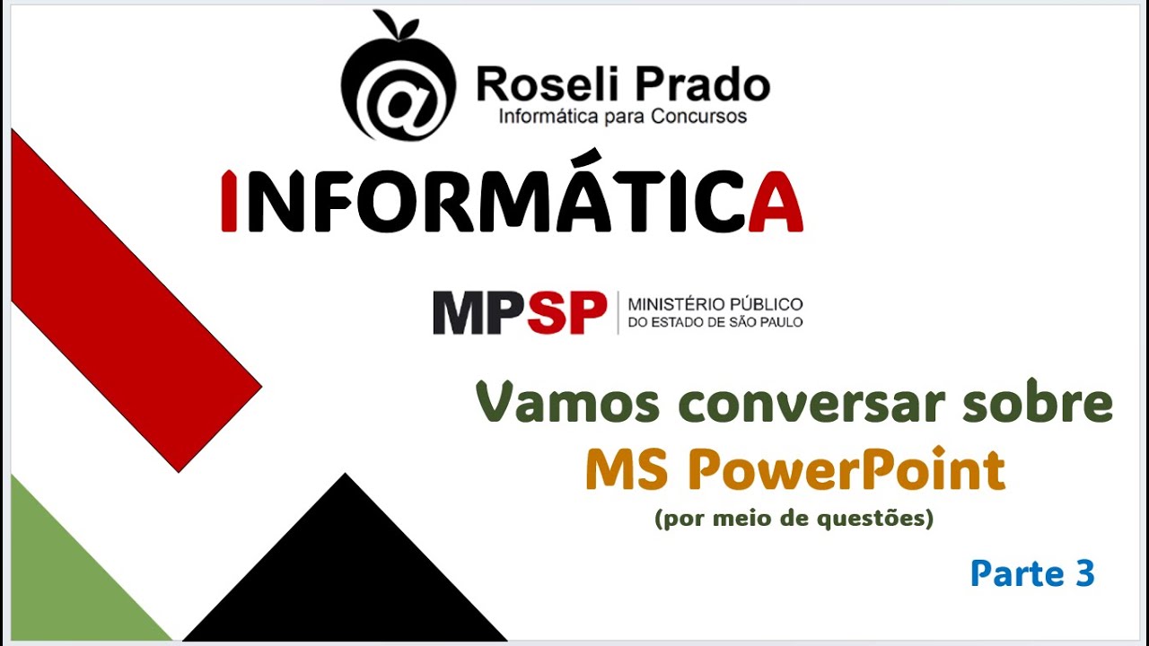 INFORMÁTICA - Questões de MS PowerPoint_Parte3
