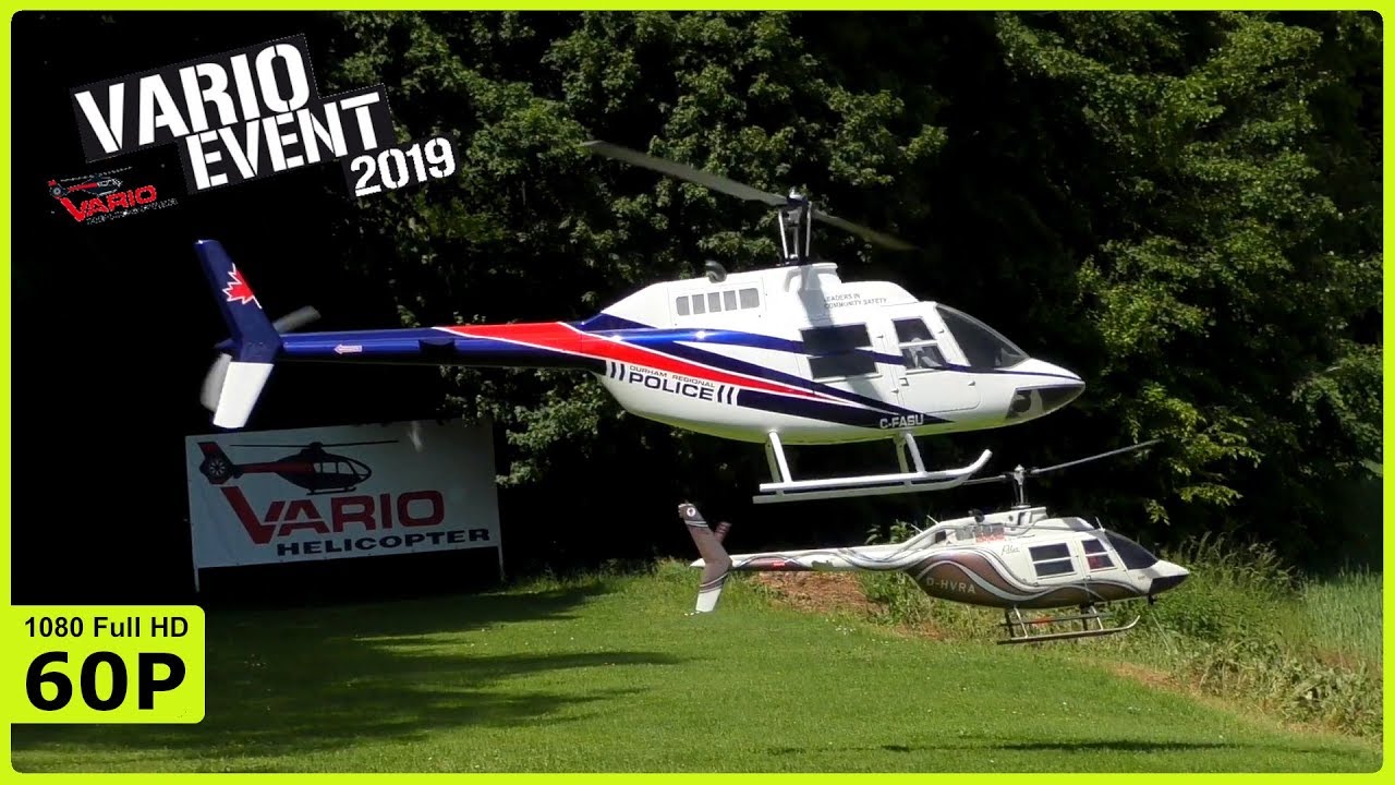 TWO XXL VARIO BELL 206 JETRANGER FLIGHT DEMO - VARIO EVENT 2019