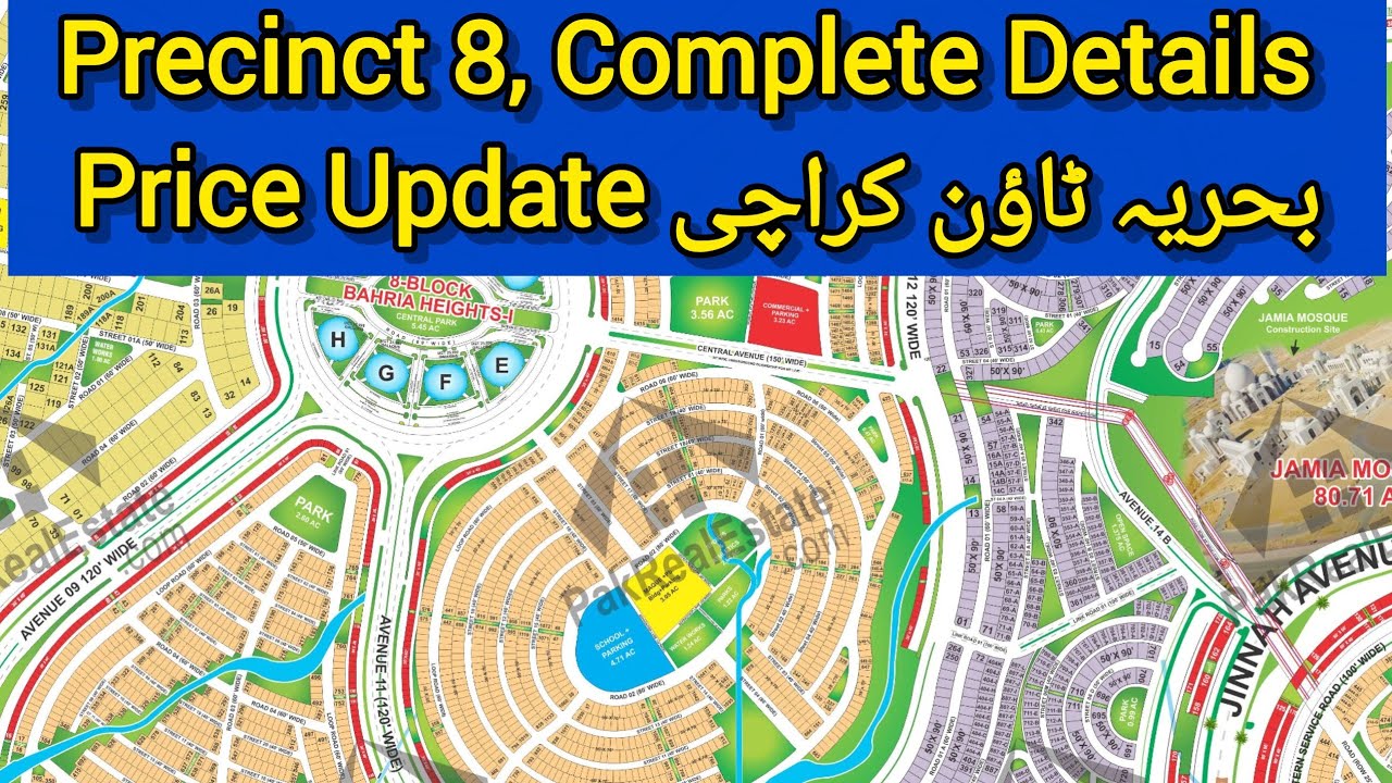 Precinct 8, 272 Yard Plots Price Update Details Bahria Town Karachi 03002167666