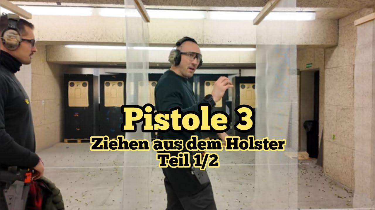 Pistole 3: schnelles Ziehen aus dem Holster Teil 1/2