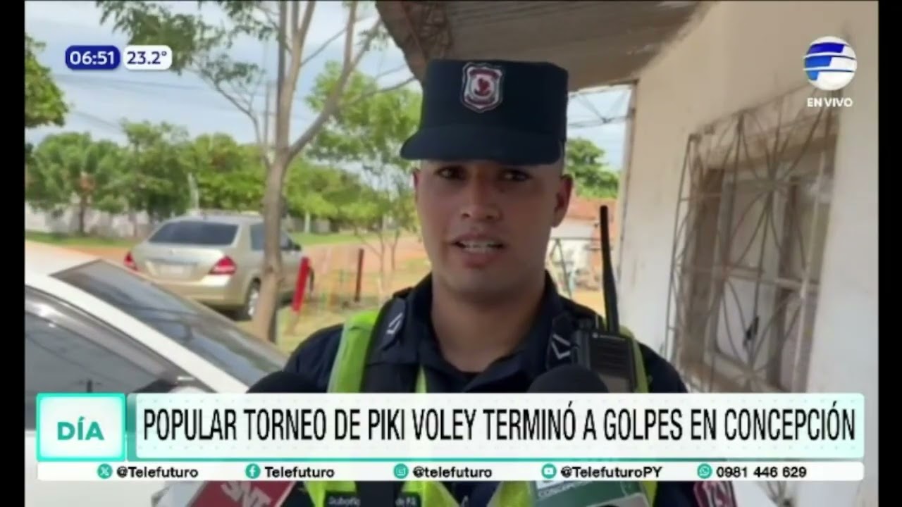Popular torneo de piki voley terminó a golpes en Cocepción