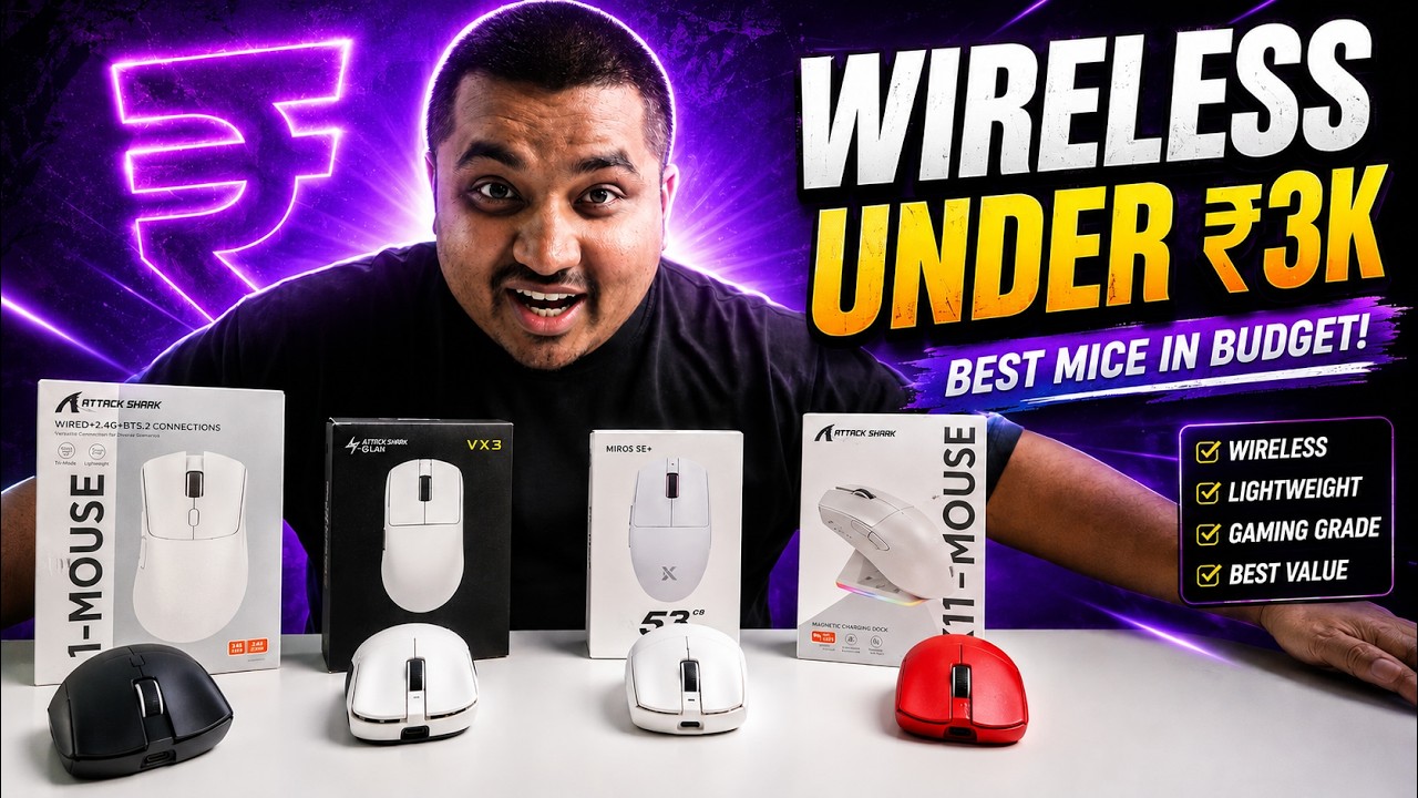 Unboxing 4 Wireless Gaming Mouse Under ₹3,000 🔥 | Full Series Coming