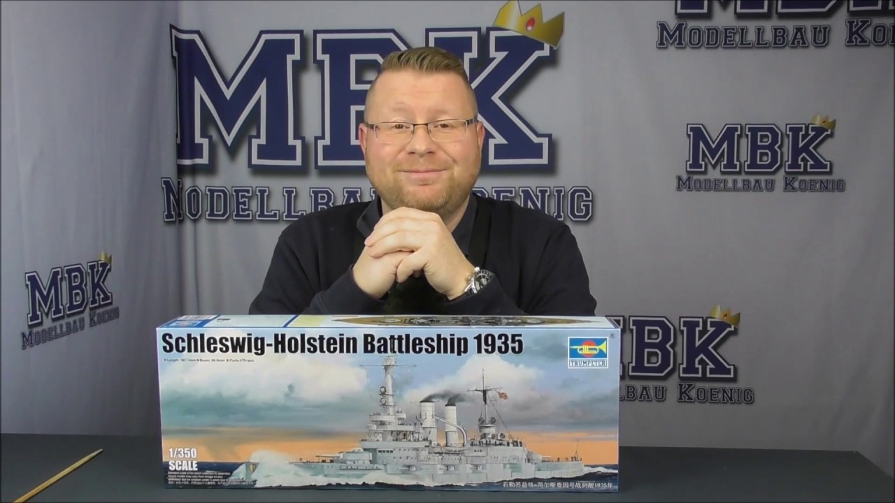 MBK packt aus #090 - 1:350 Schleswig Holstein Battleship 1935 (Trumpeter 05354)