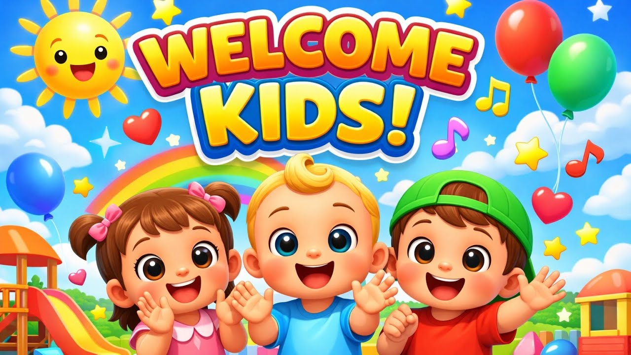 Welcome Song for Kids 🎶 | Fun Learning Rhymes | Kids Fun Learning Channel