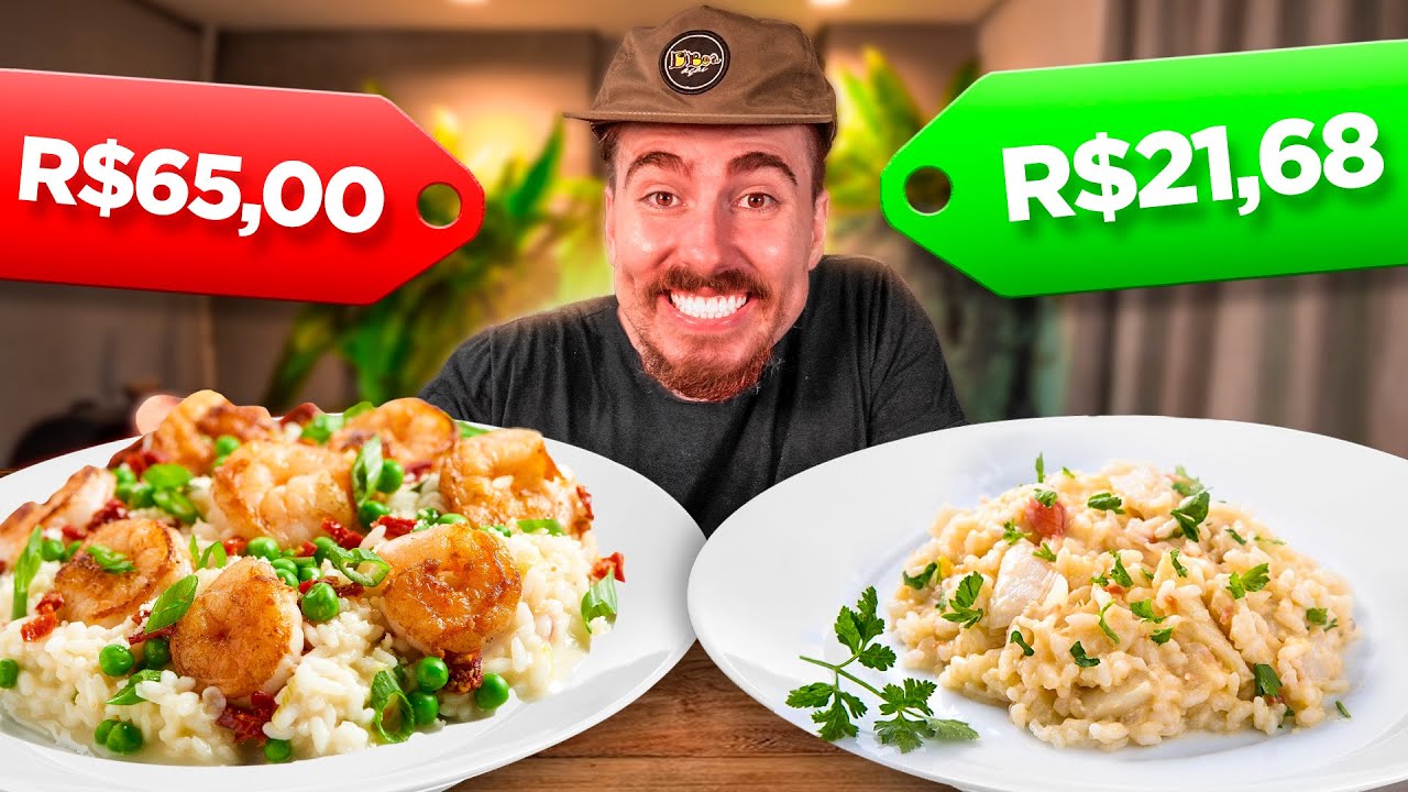 Risoto Mais Barato x Risoto Mais Caro de 2023