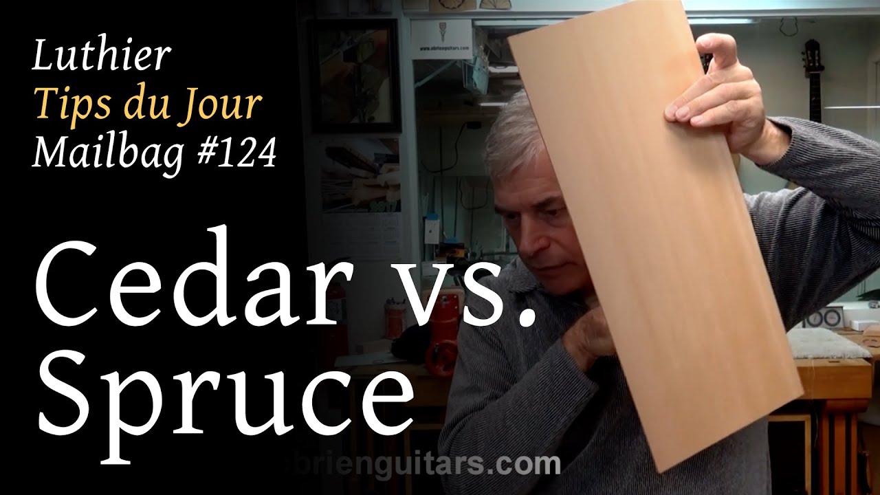 Luthier Tips du Jour Mailbag 124 - Cedar vs Spruce
