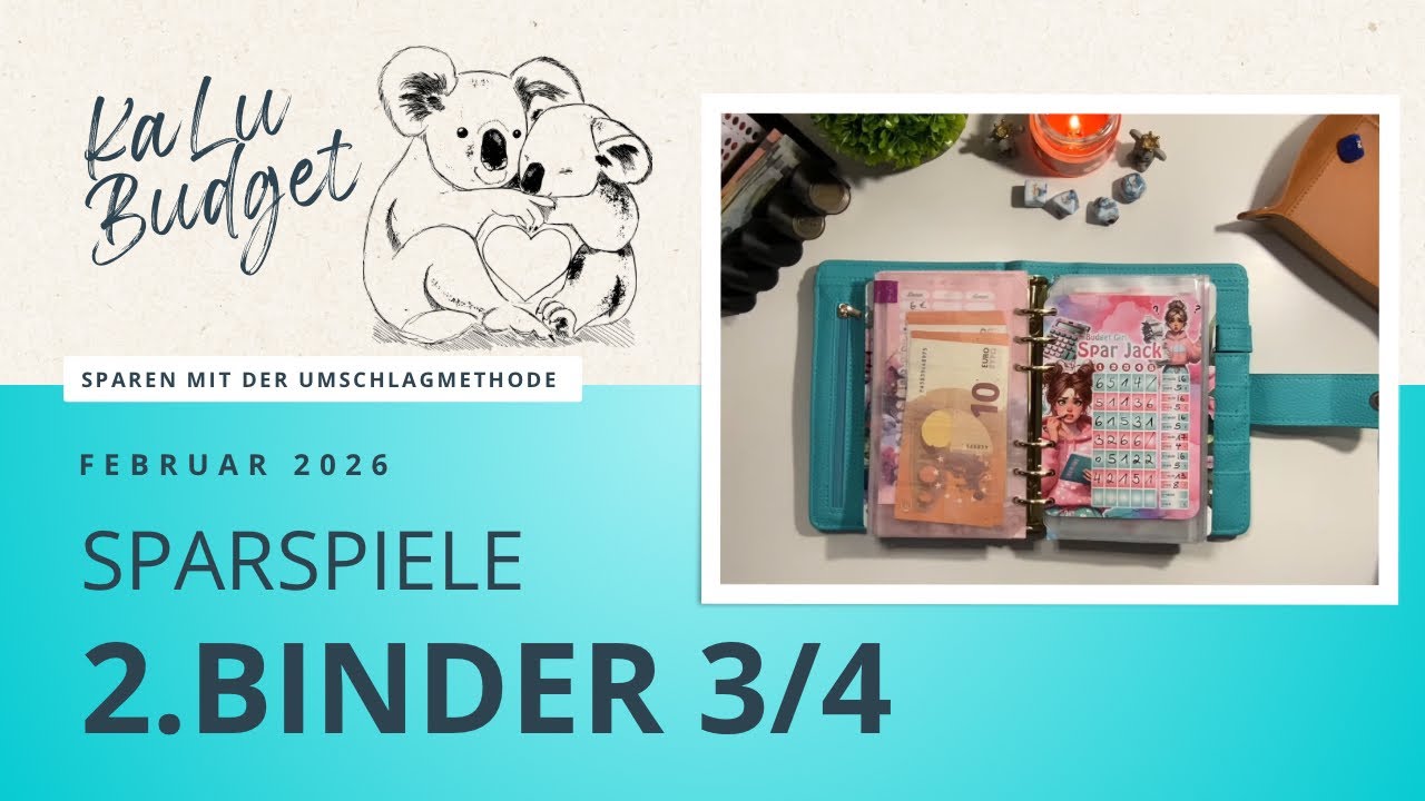 Sparspiele im Binder 2 | Februar 2026 3/4 | Budget 90 Budget | Ob wir was abschließen können?😅