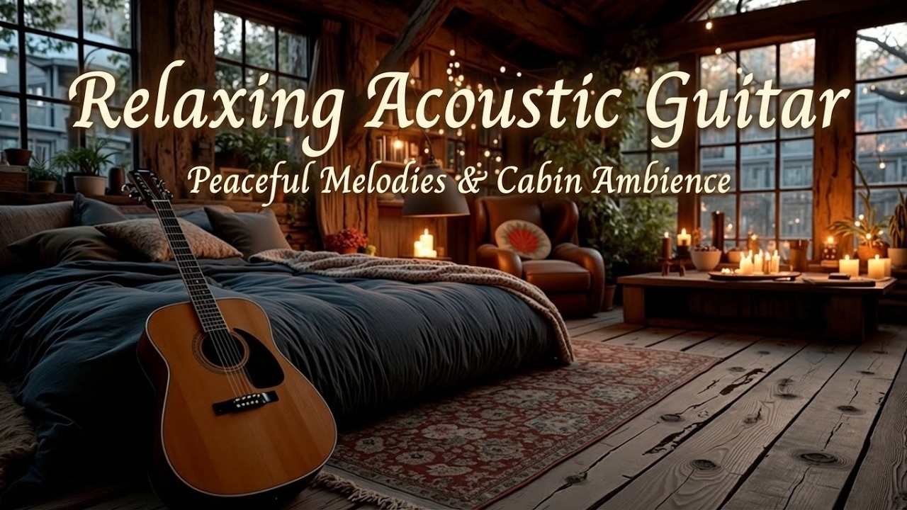 Calm Guitar Music - Study Guitar Music For Deep Focus - Guitar Mellow Music For Cozy Cabin