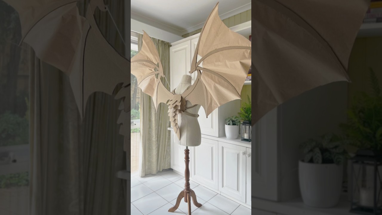 Dragon wings template and tutorial available from the Zygote Brown Designs