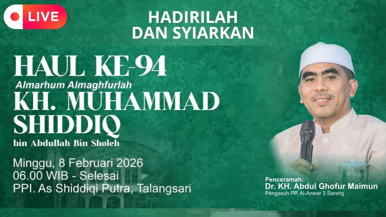 CHAUL KE 94 KH. MUHAMMAD SHIDDIQ BIN ABDULLAH BIN SHOLIH TALANGSARI JEMBER