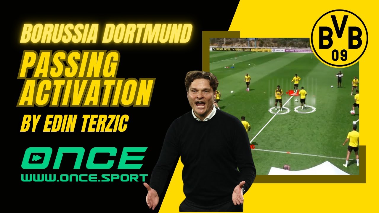 Borussia Dortmund - passing activation by Edin Terzic