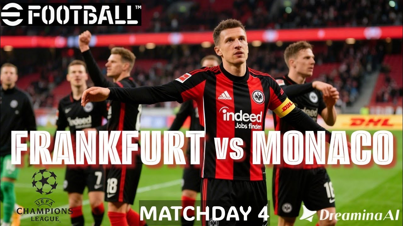 E FOOTBALL 26 I FRANKFURT VS MONACO I CHAMPIONS LEAGUE 25/26 I MATCHDAY 4 I PES 2013