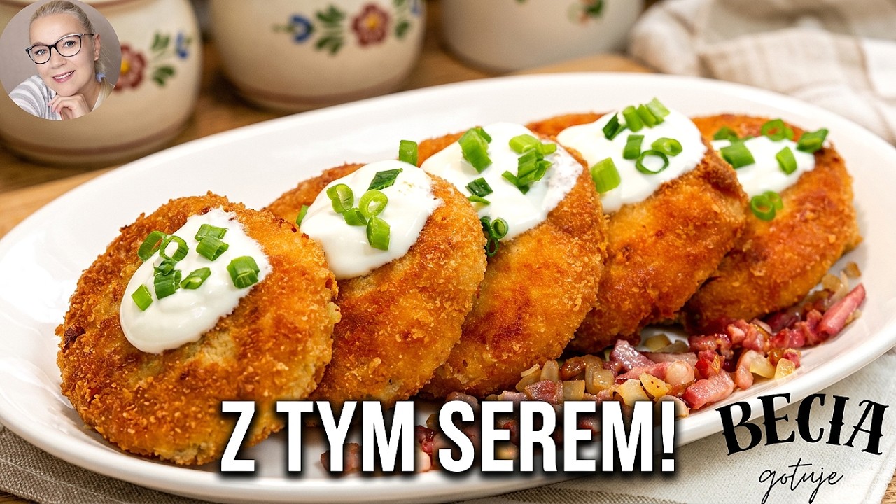Kotlety ziemniaczane, z takim serem jeszcze nie jedliście. Są bardzo smaczne. Becia gotuje - poleca.