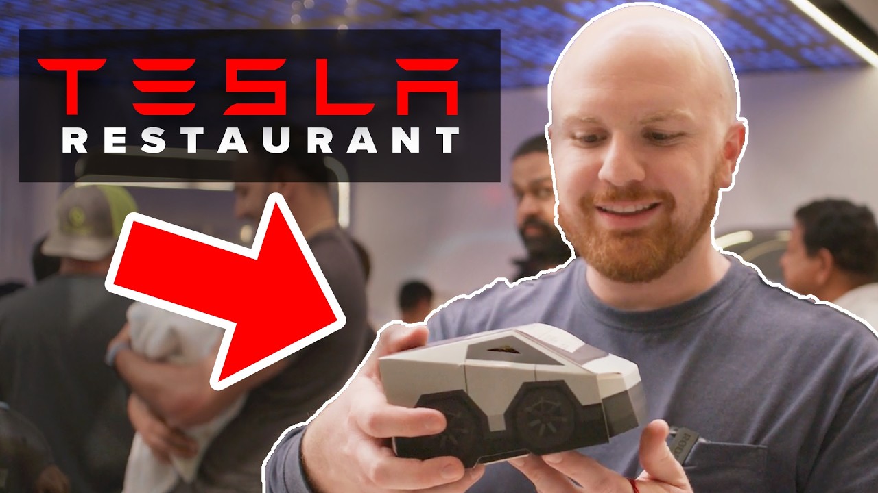 NEW Tesla Diner Is OPEN | Optimus Was Doing What?