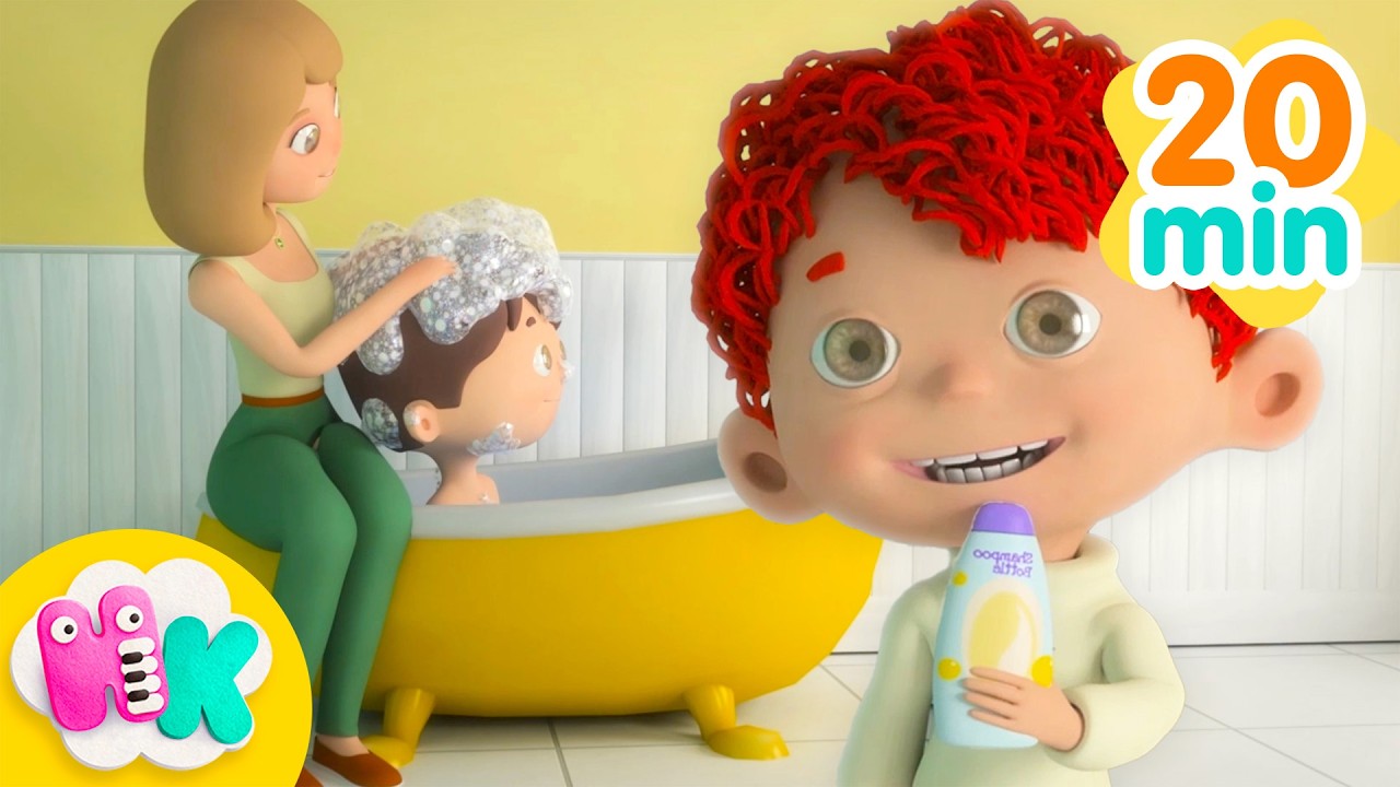Vaske Hender & Ta Badet 🛁🧼 Lær å Gjøre Badet | Barnesanger for Barn og Babyer | HeyKids