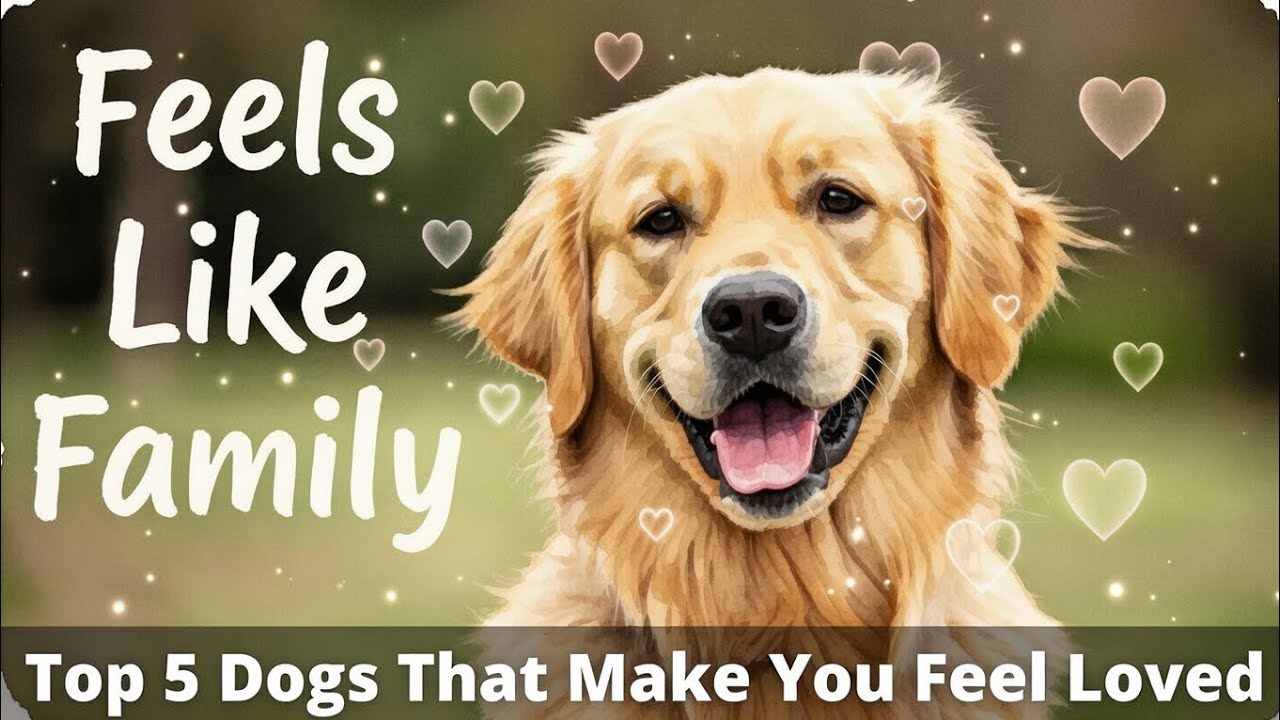 Top 5 Dog Breeds That Will Make You Feel Loved Like Family! 🐶❤️ (Heartwarming Picks) #viral 
