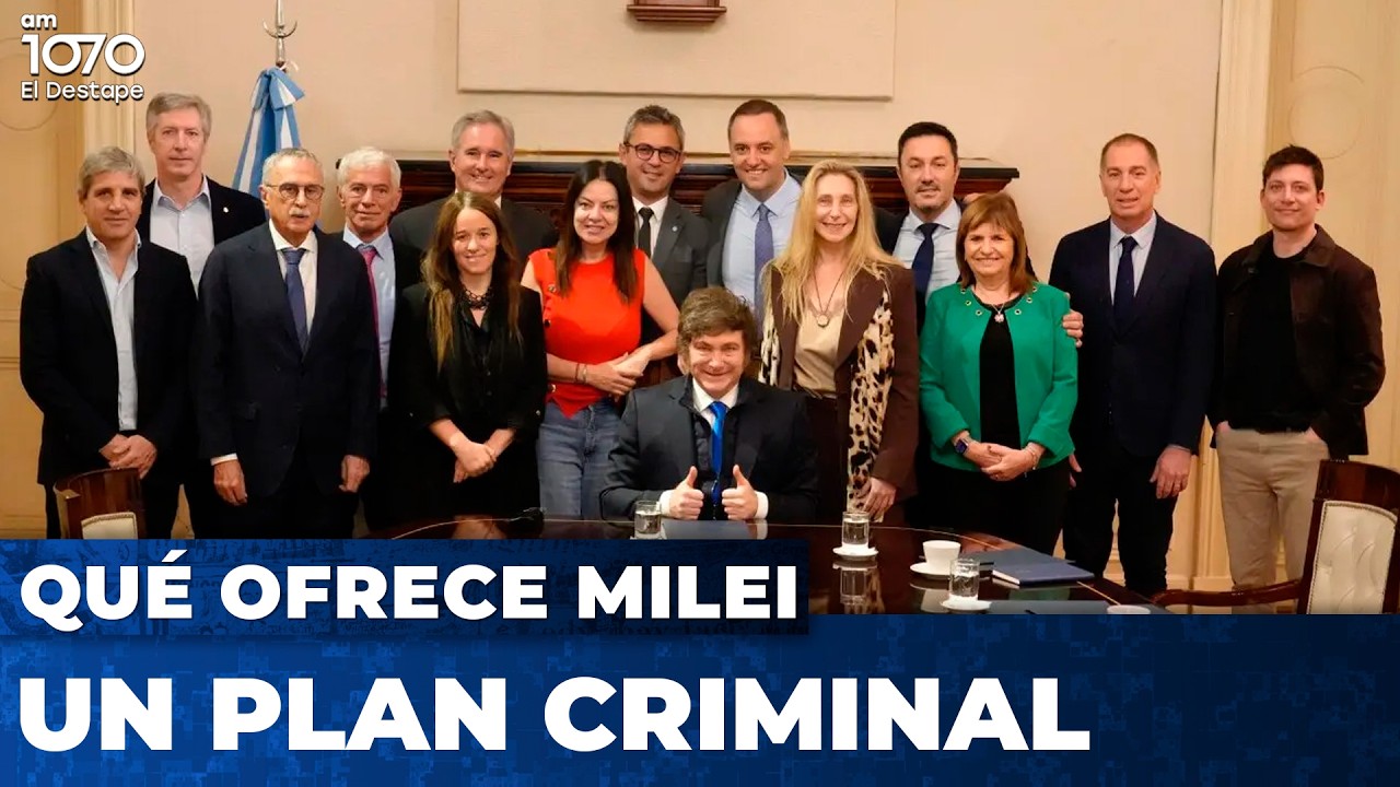 ¿QUÉ OFRECE MILEI? Para la inmensa mayoría UN PLAN CRIMINAL