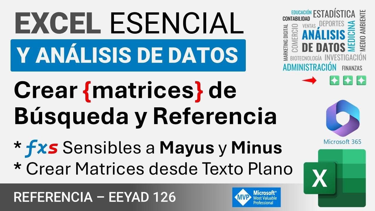 Crear una Matriz de Búsqueda y Referencia con un Texto – Fórmulas Sensible a Mayúsculas y Minúsculas