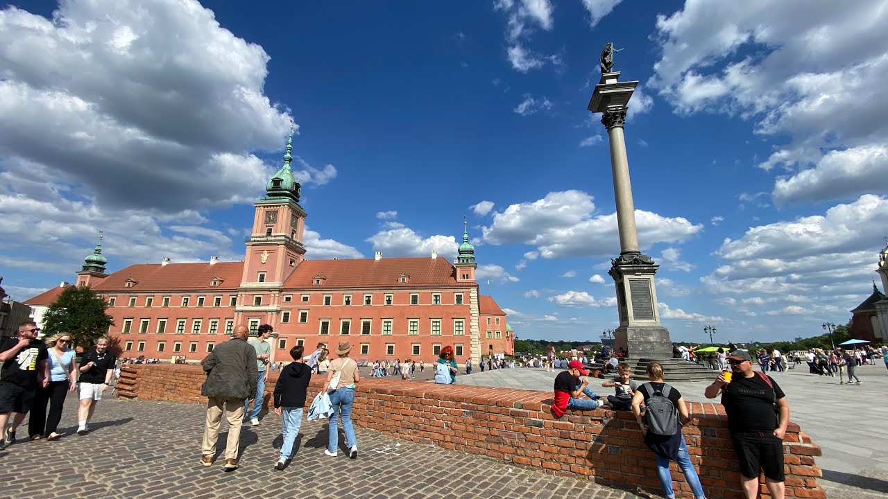 Warsaw, Capital of Poland PL 🇵🇱 - 4K60fps-HDR Walking Tour ~ 1,5 Hours