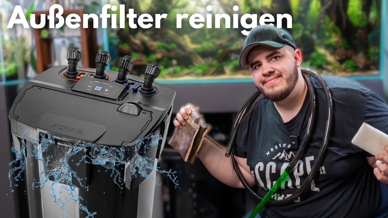 XXL Aquarium Au&szlig;enfilter reinigen + Tipp f&uuml;r klares Wasser!