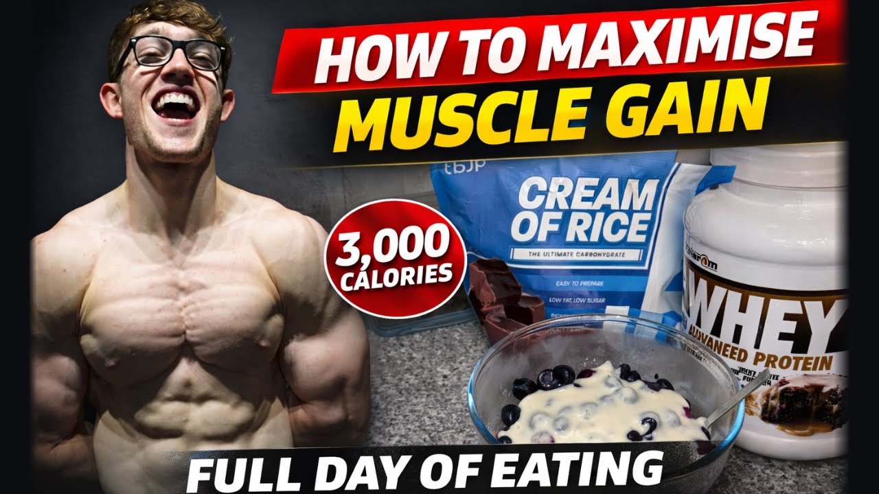 FULL DAY OF EATING TO MAXMISE MUSCLE GAIN