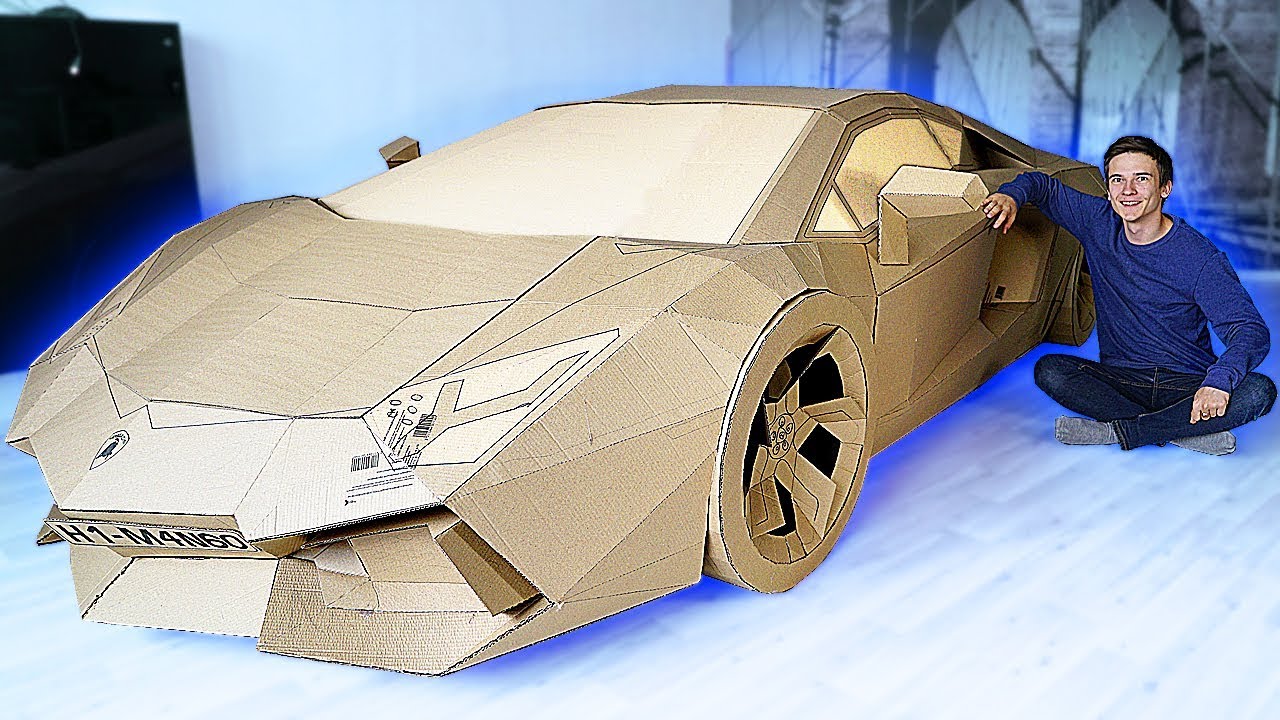 LAMBORGHINI AVENTADOR from CARDBOARD