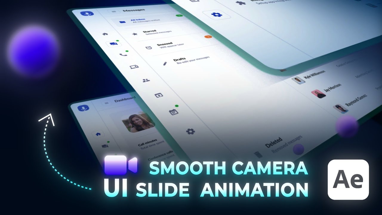 How To Make Smooth Ui Slide Animation | After Effects Tutorial