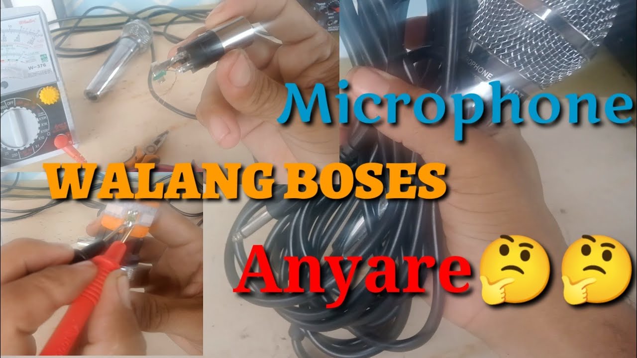PAANO AYUSIN ANG SIRANG MICROPHONE||TAGALOG REPAIR TUTORIAL