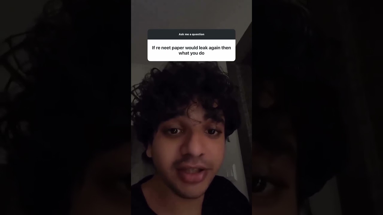 If the Re-NEET paper leaks again, what will you do?