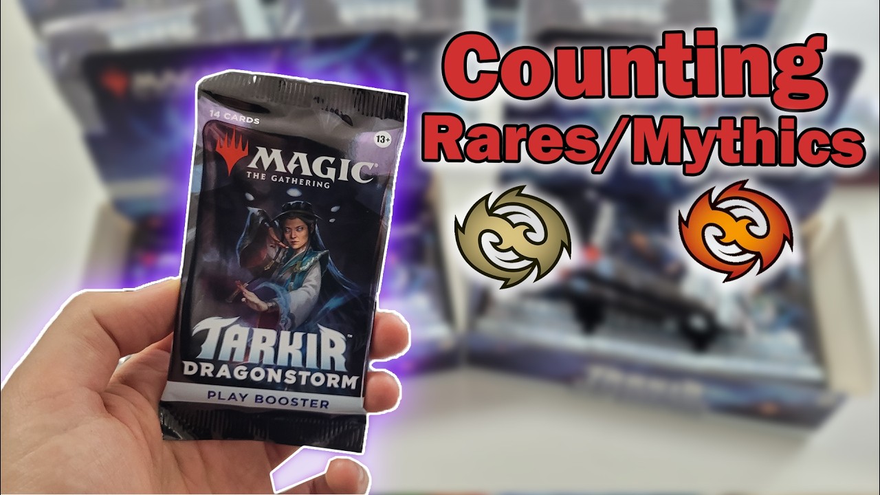 Let's Count the Average Amount Of Rares/Mythics From 60x #TarkirDragonstorm Play Booster Packs
