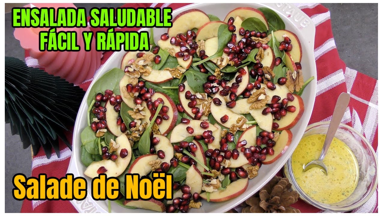 🎄Ensalada saludable fácil y rápida para navidad 2025  ideas recetas navideñas 