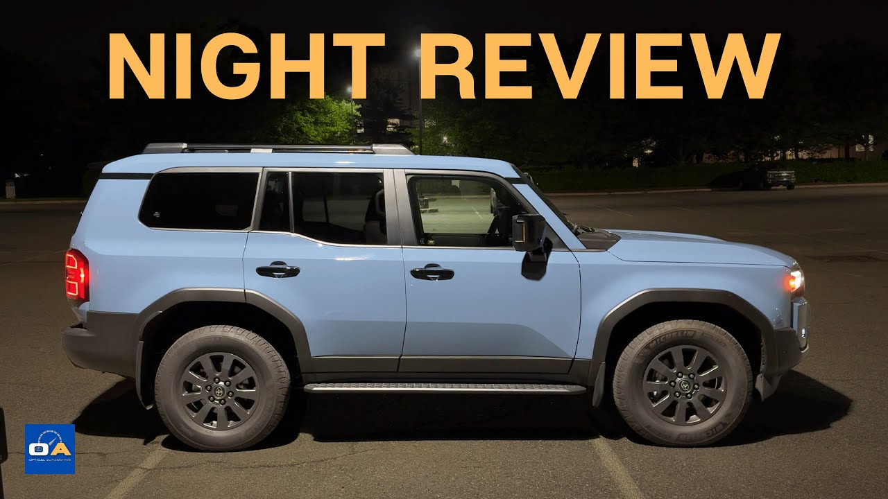 NIGHT REVIEW | 2025 Toyota Land Cruiser 4WD at Night (Headlights, Exterior & Interior) | 4K