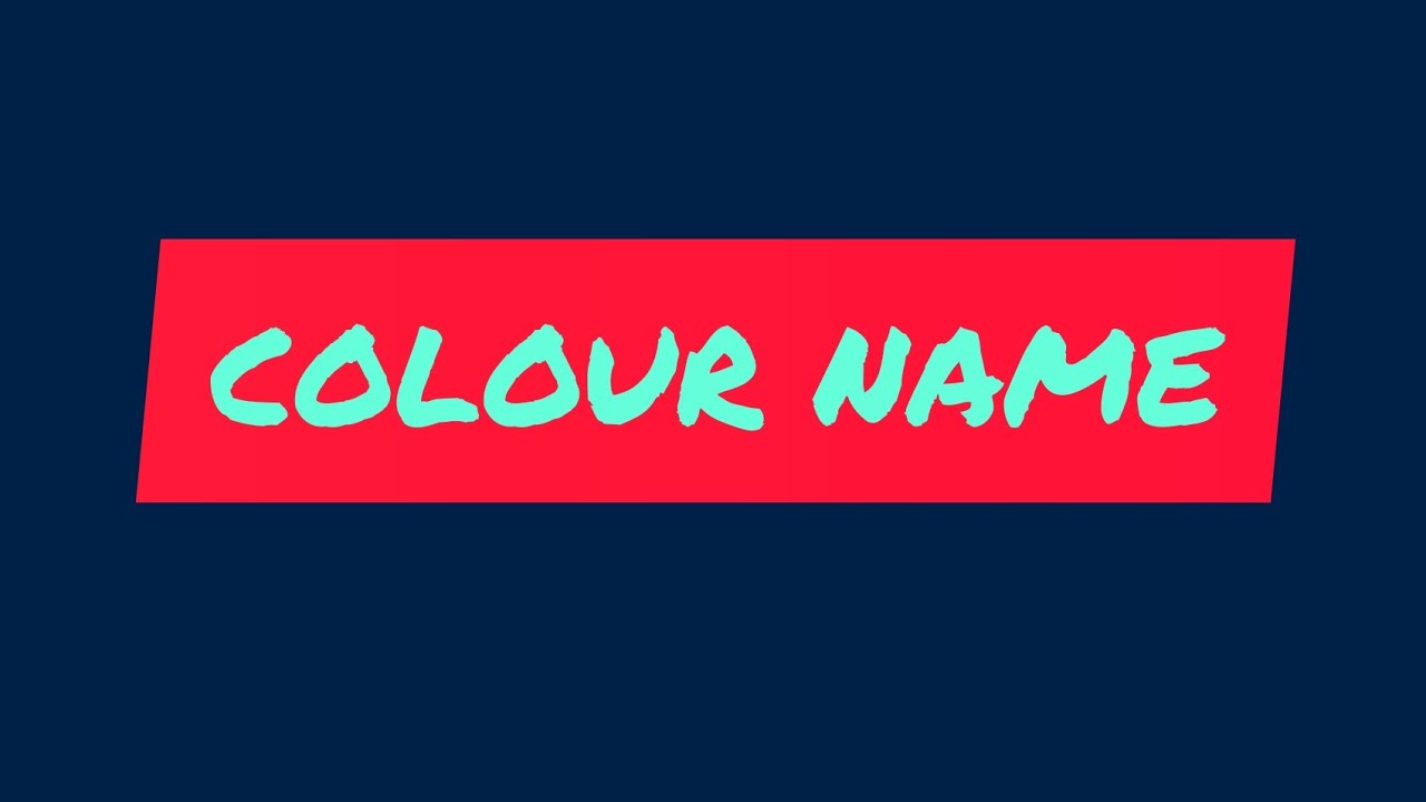Color Name | Color Name in English | Write Color Name 22 | #english
