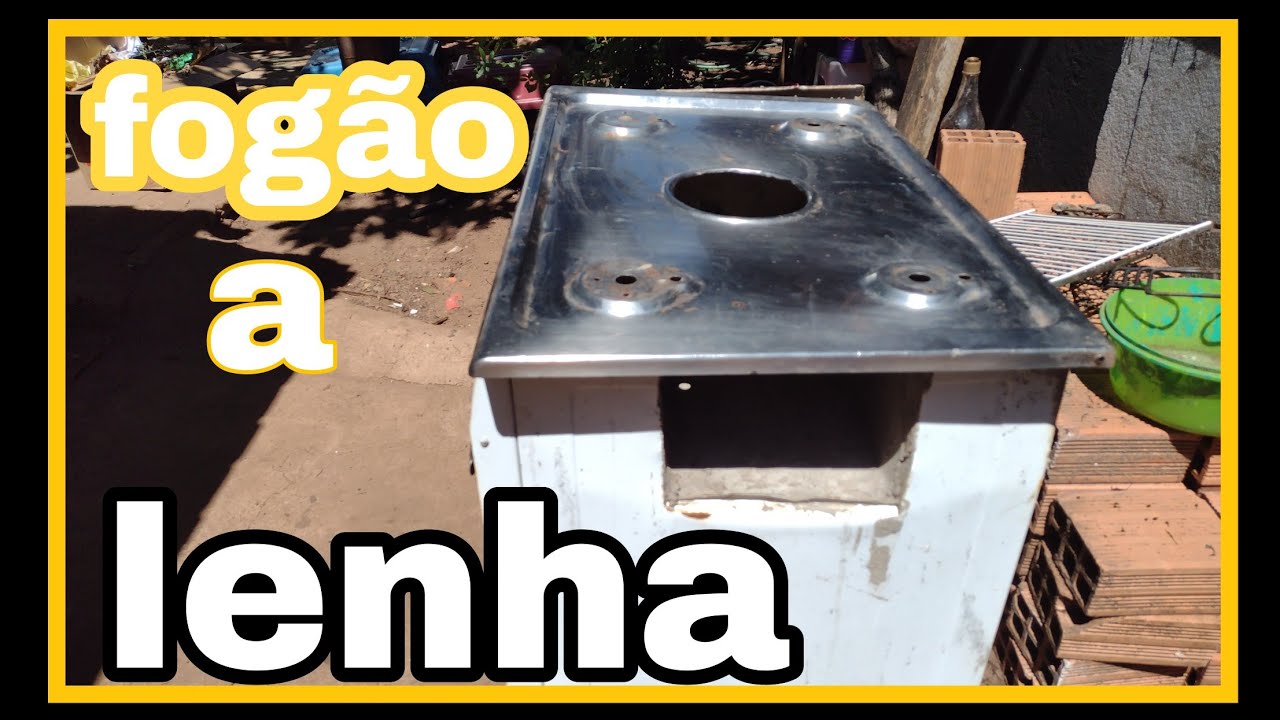 como fazer um fogão de lenha usando um fogão velho