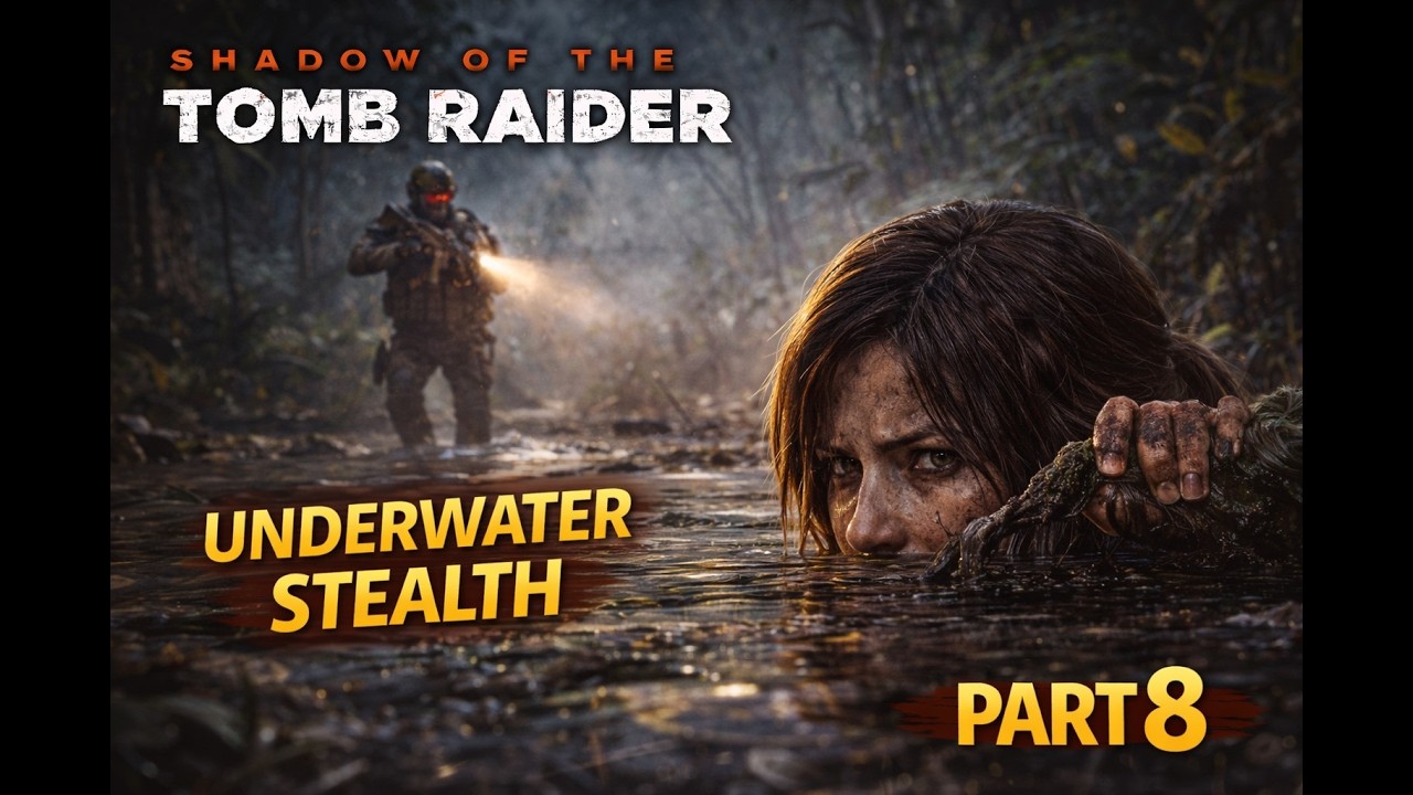 Shadow of the Tomb Raider 4K Gameplay in Hindi | Underwater Stealth | Part 8 (PS5)