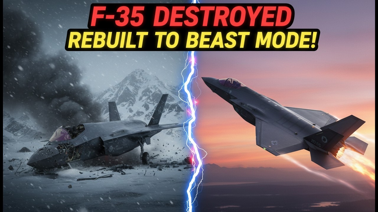 F-35 DESTROYED in Greenland ❄️ Rebuilt to BEAST MODE | Ultimate Fighter Jet Restoration