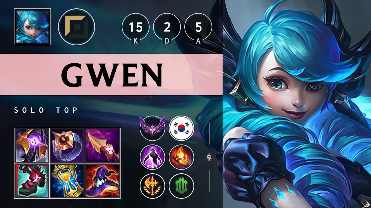 Gwen Top vs Aatrox - KR Master Patch 25.10