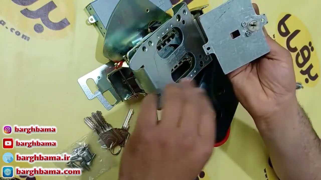 آموزش گام به گام نصب قفل برقی یوتاب(قفل کله گاوی)