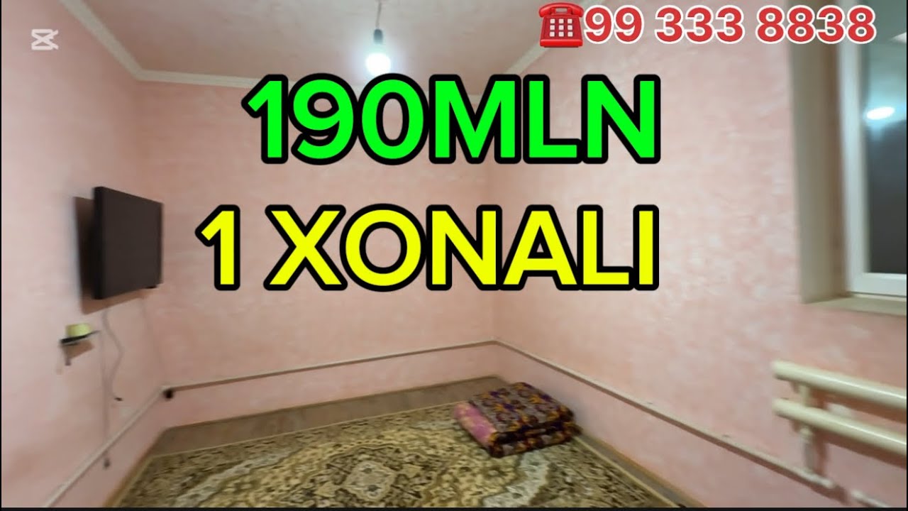 190млн га 1ХОНАЛИ квартира сотилади #xorazm #uyjoy #2026 #arzonuylar 