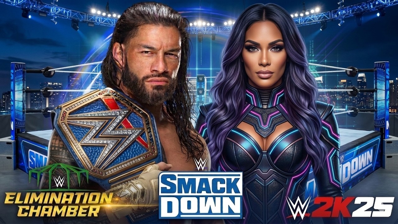 WWE 2K25 LIVE :- ROMAN REIGNS VS NYX VENOM MONDAY NIGHT RAW LIVE -14 #verticallive #2k25